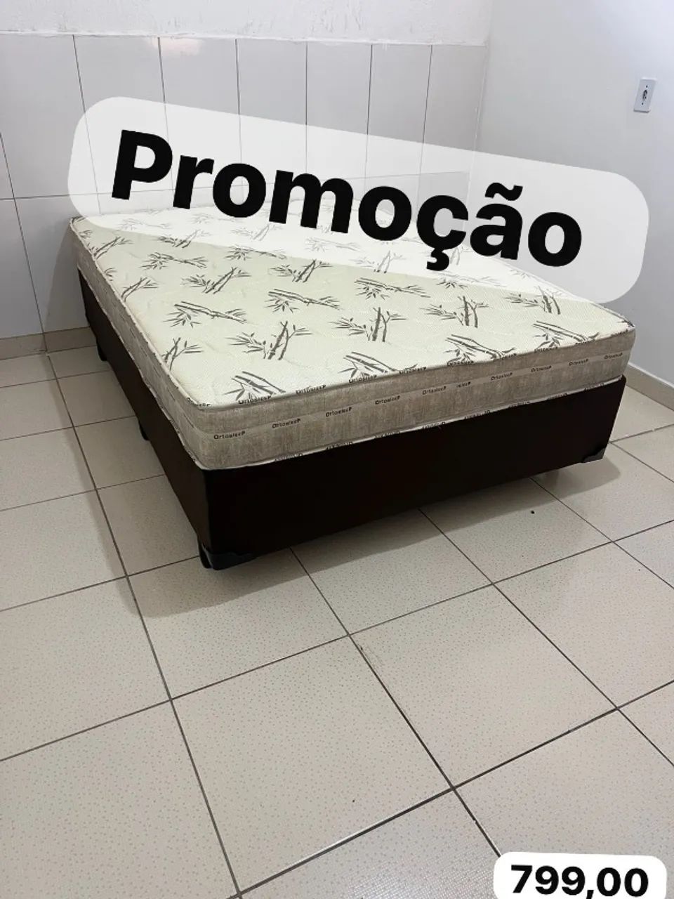 Cama box colchão novo 