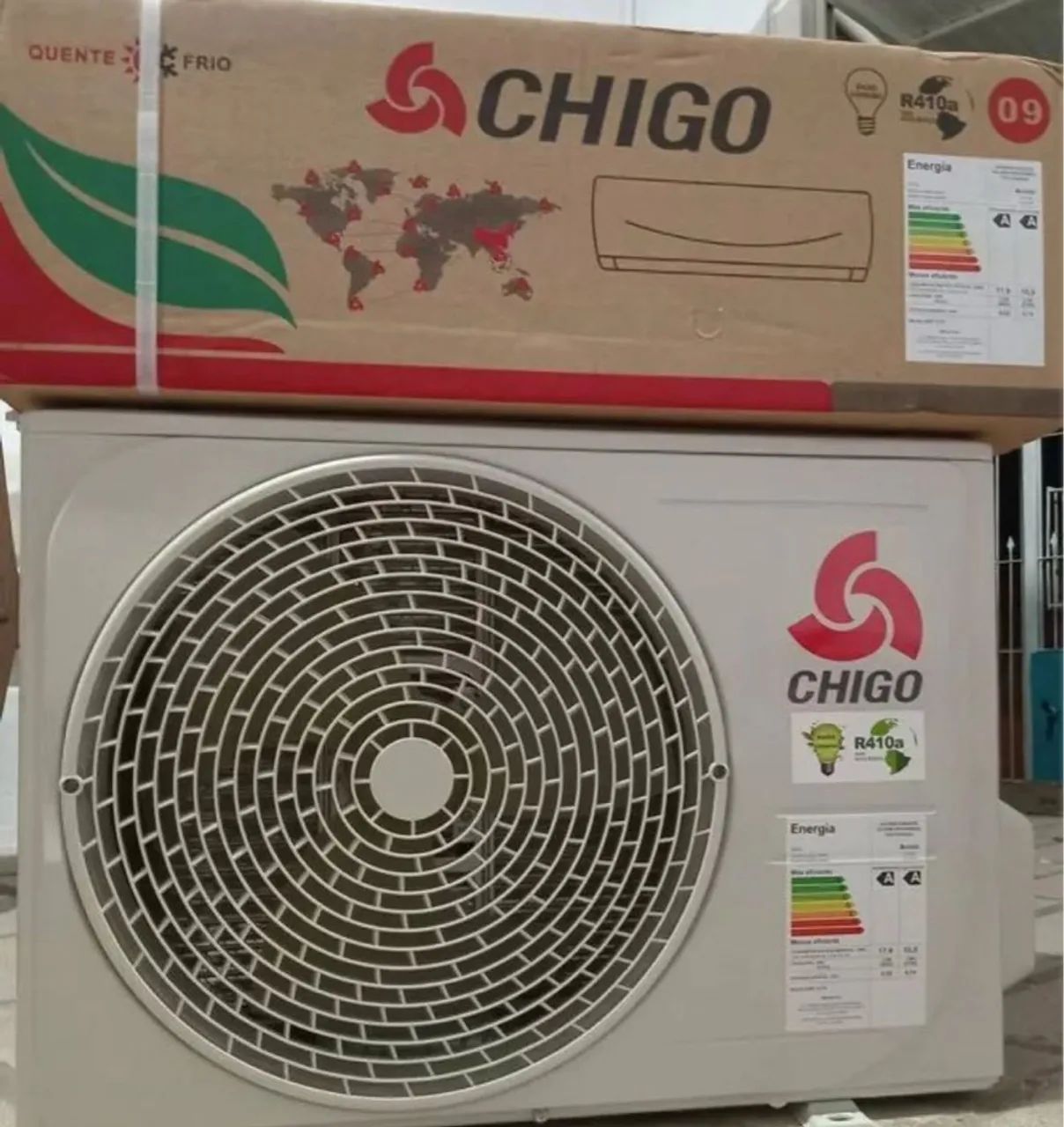 Ar Condicionado Split Chigo 12 mil BTUs quente e Frio