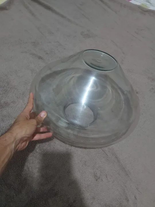 Vaso Decorativo de Vidro (Temperado) Transparente - Foto 2