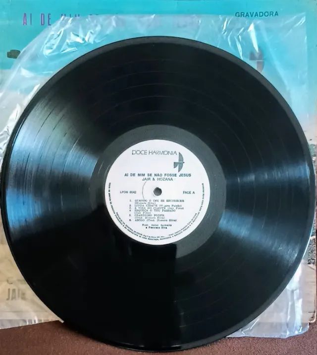 Lp Disco de Vinil Gospel Evangélico Jair e Hozana - Ai de Mim Se Não Fosse Jesus - Foto 3