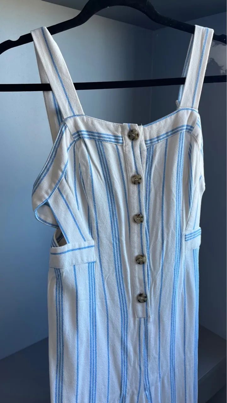 Macacão longo listrado - Foto 2