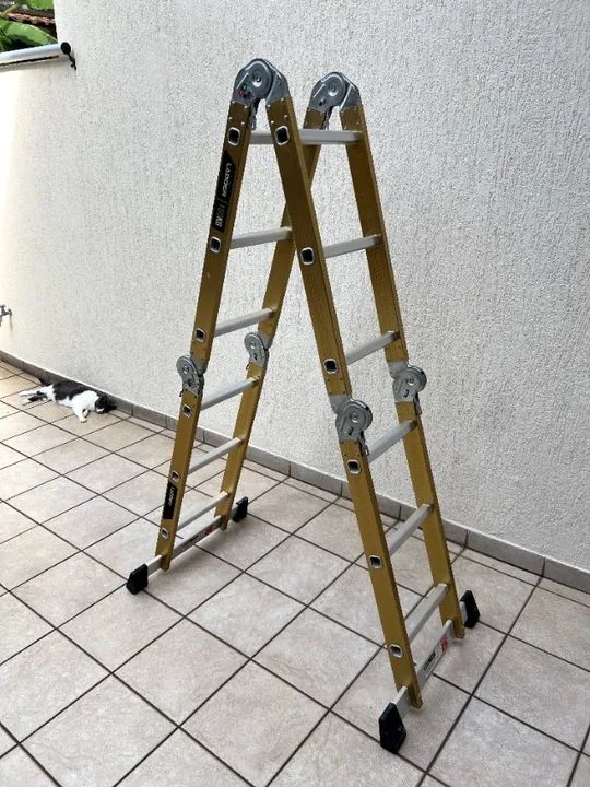 Escada alumínio SUPER LADDER GOLD - Foto 5