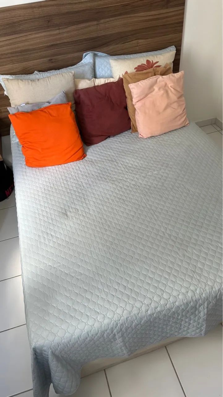 Cama Ortobom Box Casal (sem cabeceira)