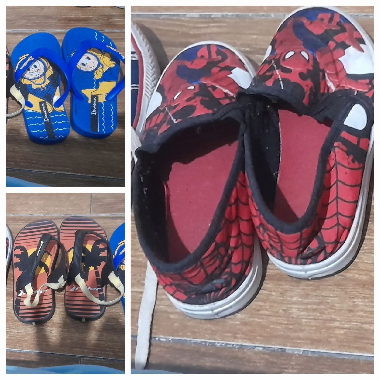 Lote 25/26 de calçados infantis 3 pares por 25 - Foto 2