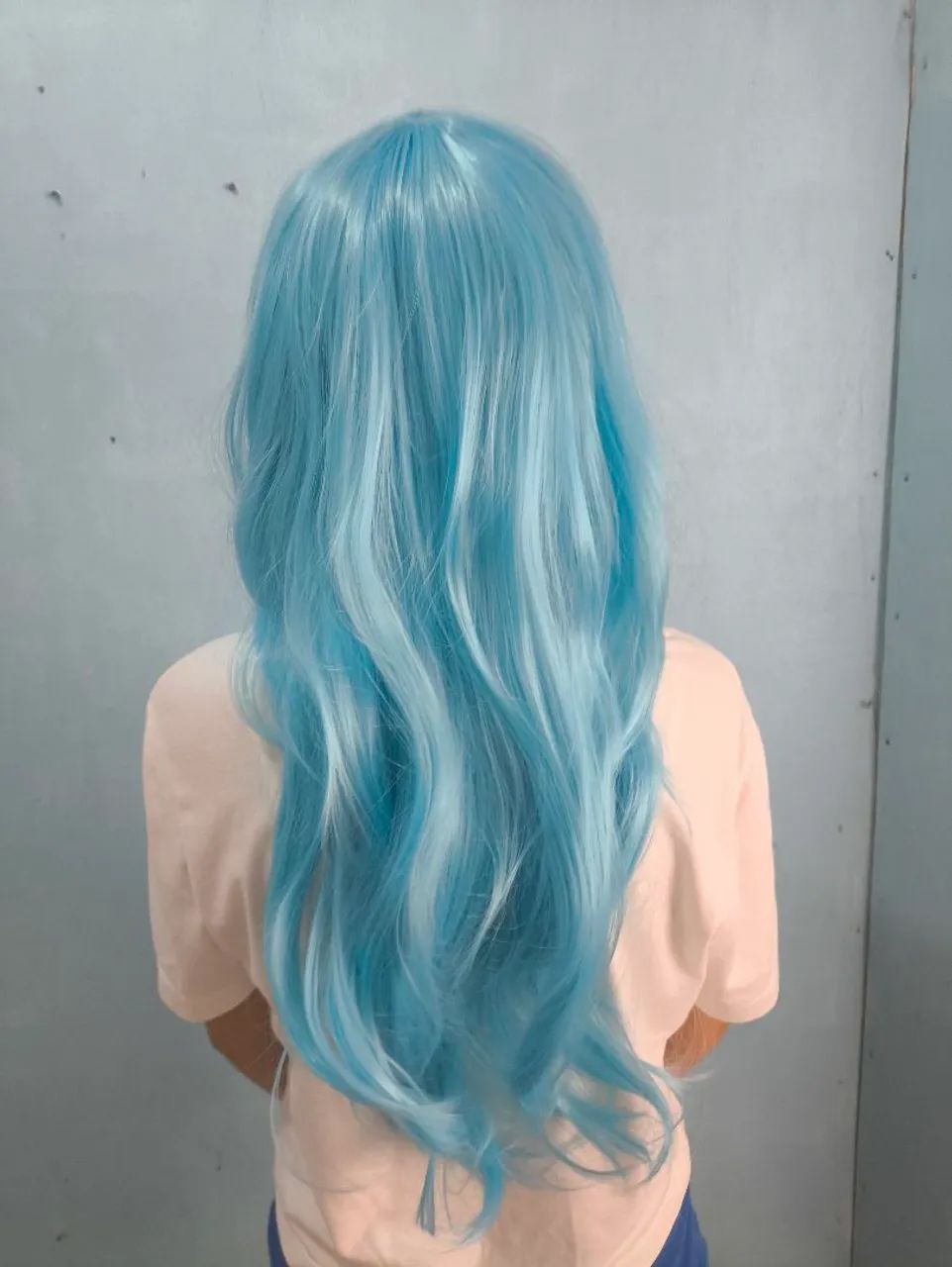 Peruca Azul Longa  - Foto 2