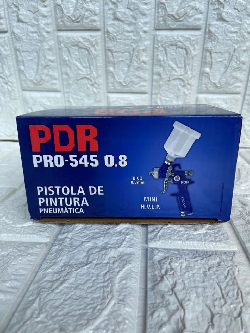 Pistola de Pintura Gravidade - modelo HVLP Mini PDR-PRO 535 Bico 0.8 mm 125 ML - Foto 4