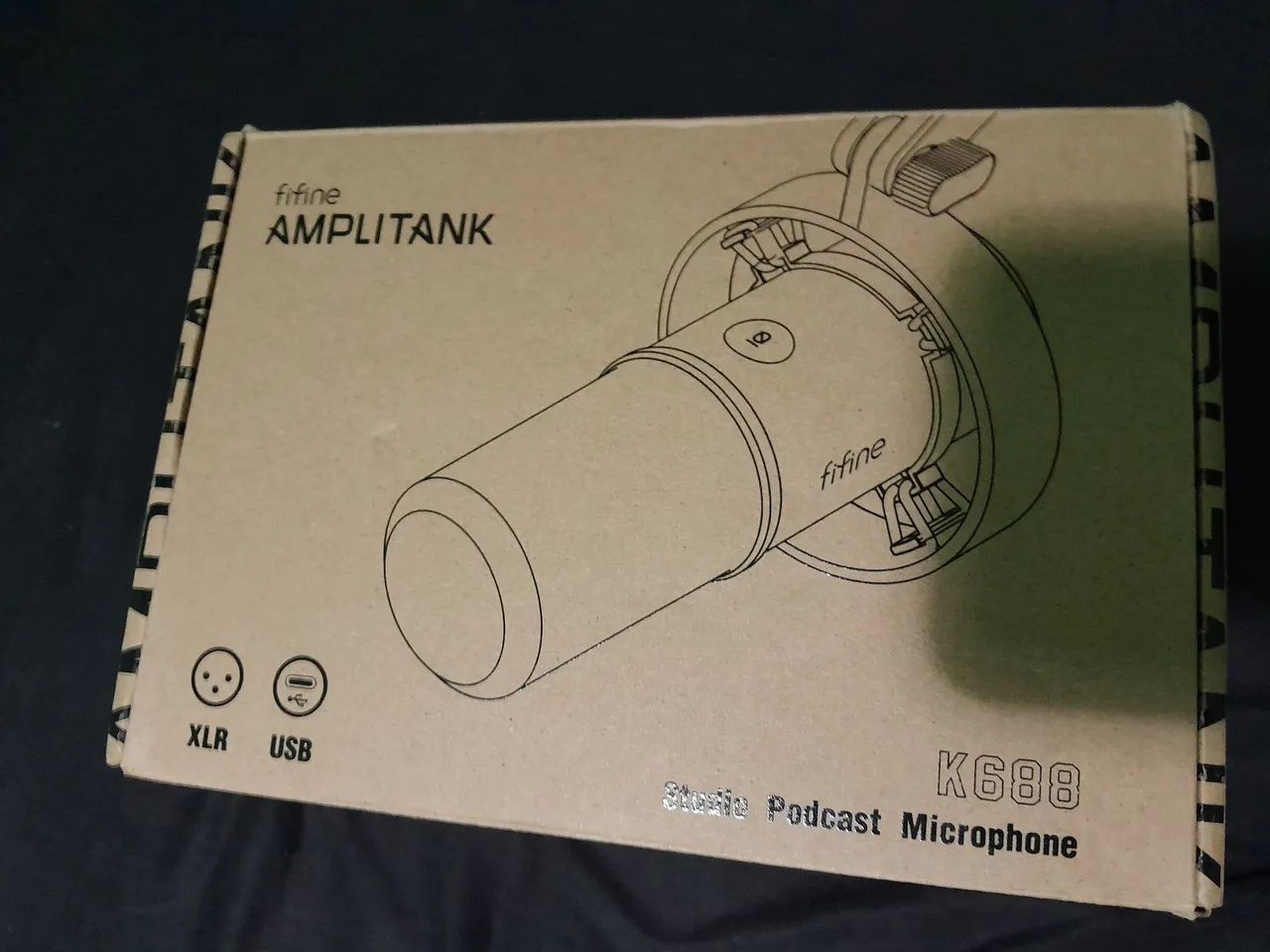 Microfone Fifine Gamer USB Semi-Novo na caixa - Foto 4