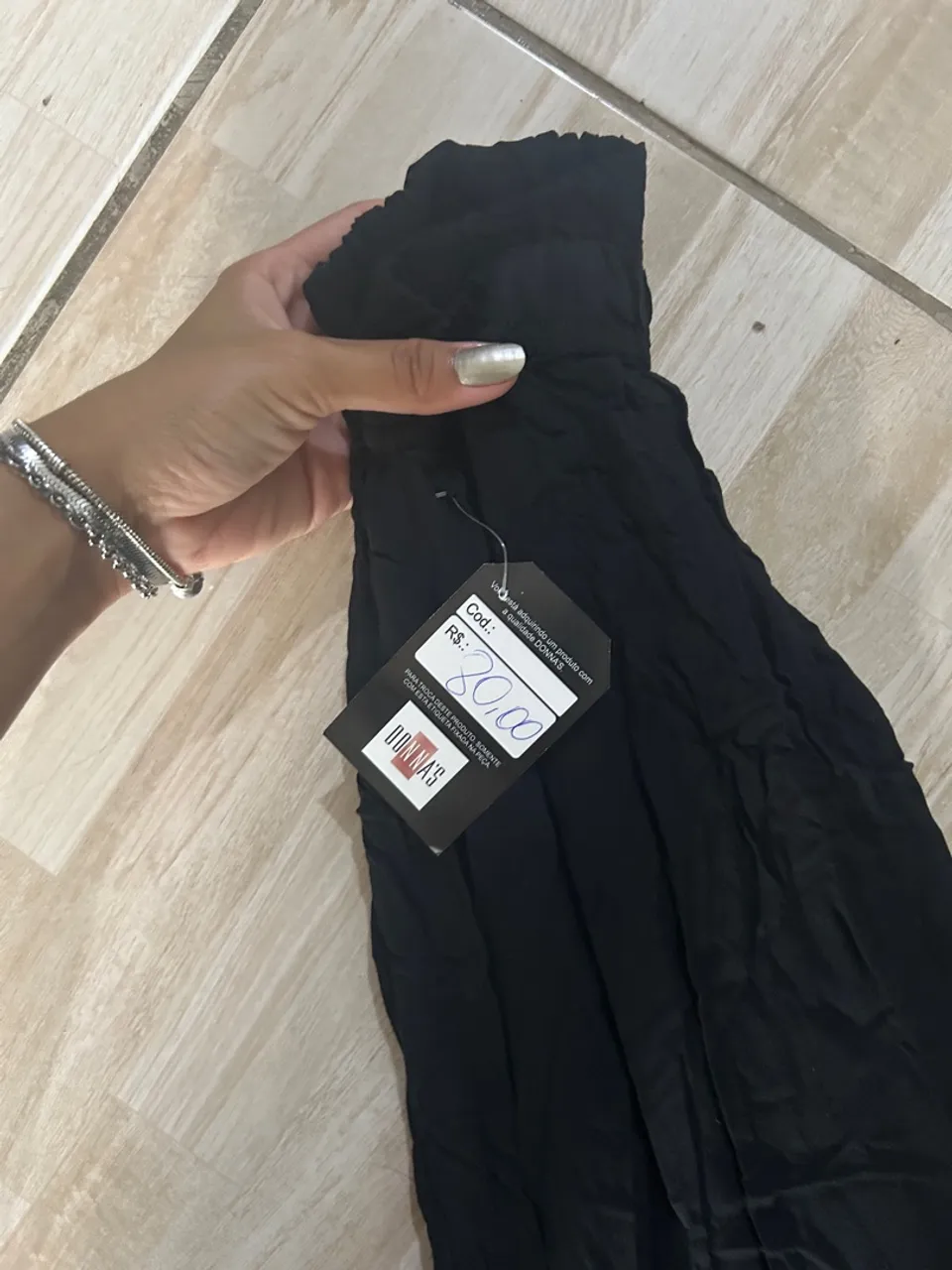 Calça Esportiva Preta Donna's - Nova com Etiqueta!