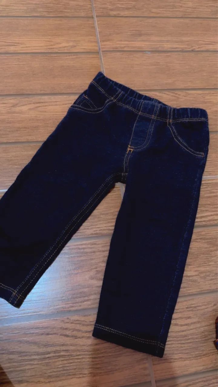 Lotinho Calça jeans veste até 18 meses  - Foto 2