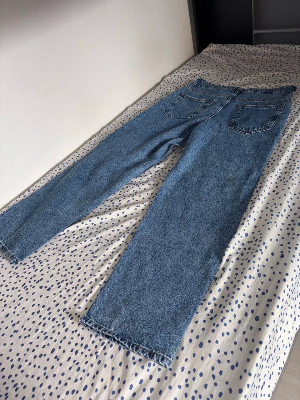 Calça Jeans Baggy Vintage Azul médio 40 (NOVA) - Foto 4
