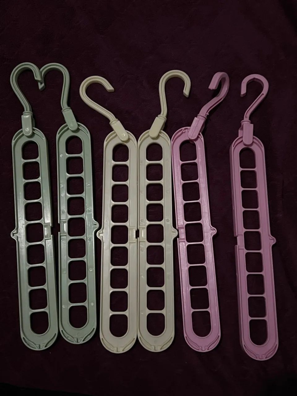 Kit 6 Cabides Mágicos Organizadores de Roupas