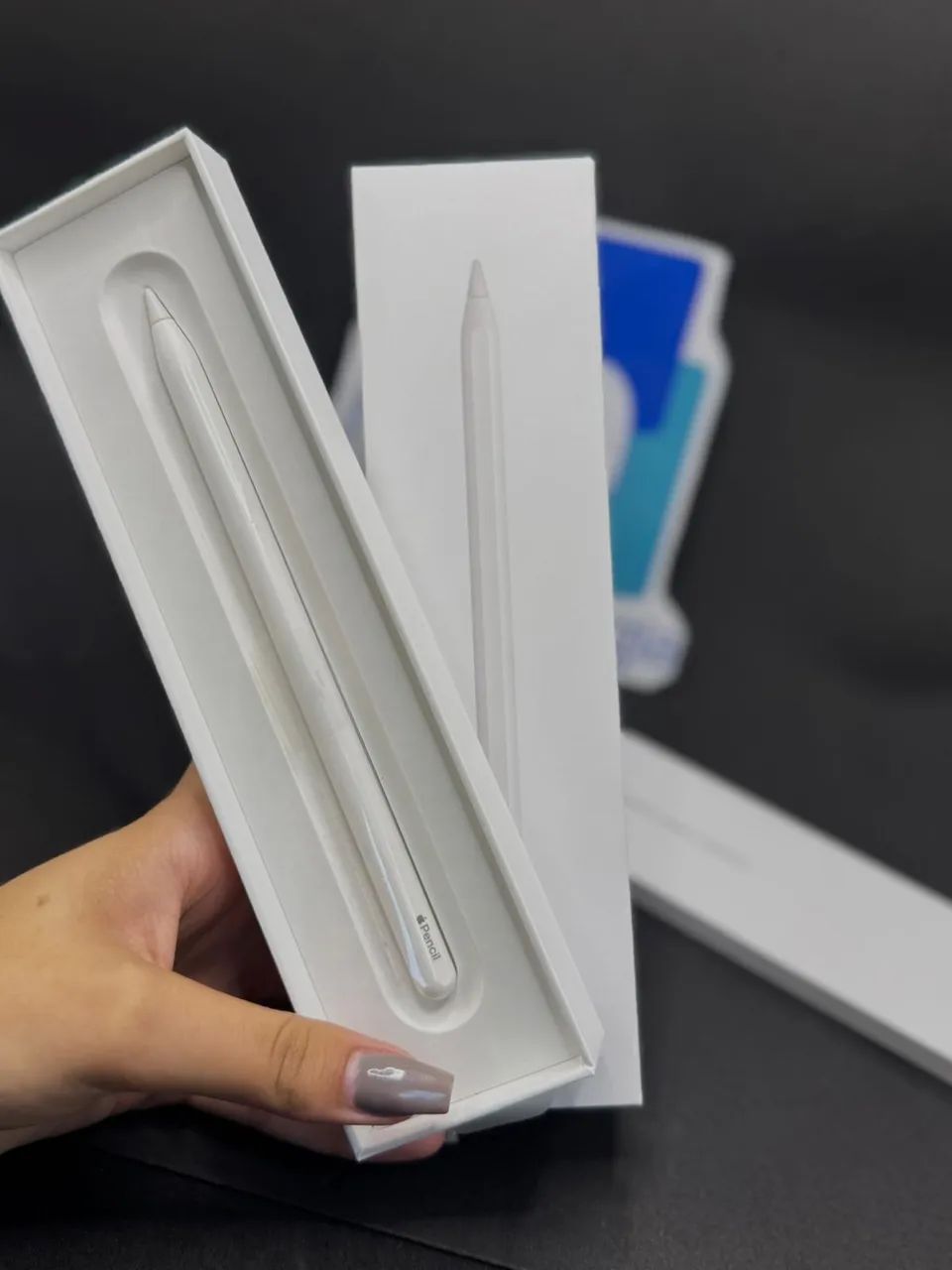Apple Pencil 2° geração   A2051  Com caixa   Seminovo   - Foto 3