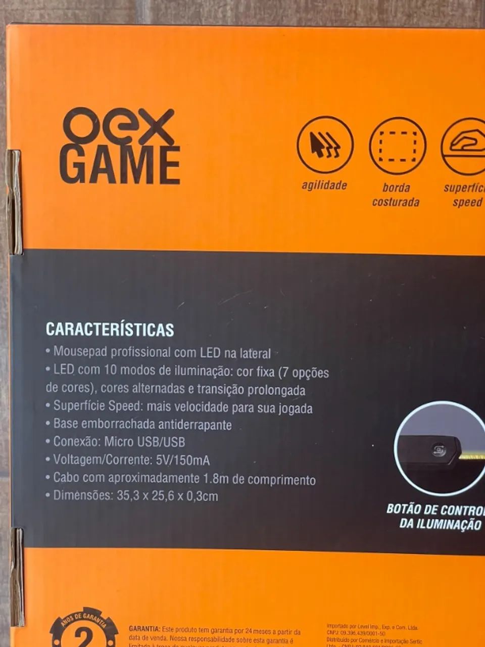 Mousepad Gamer OEX Com LED - Foto 3