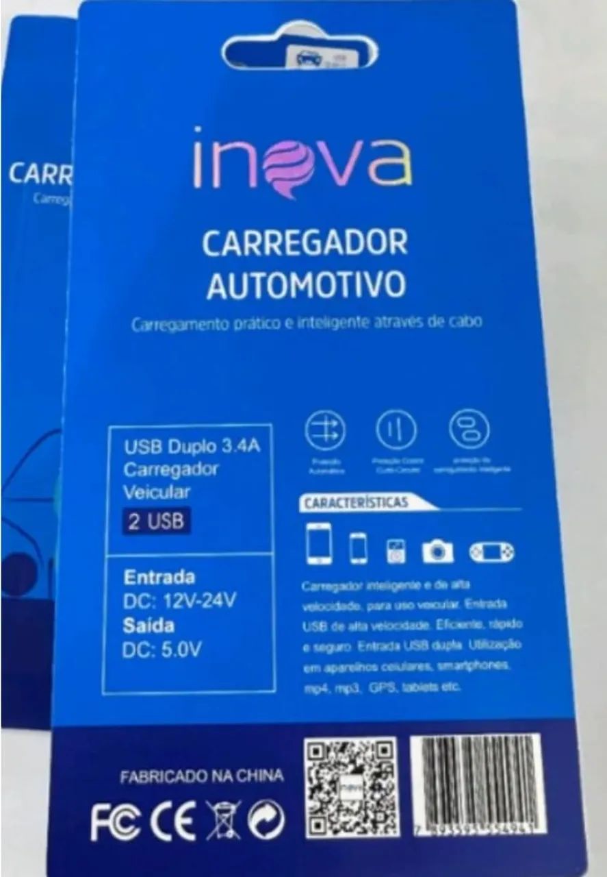 Carregador Veicular para Smartwatch 3.4A Inova  - Foto 5