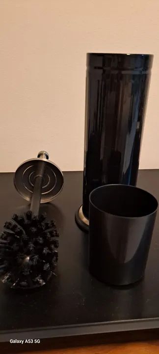 Porta escova de banheiro em aço inox - Foto 3