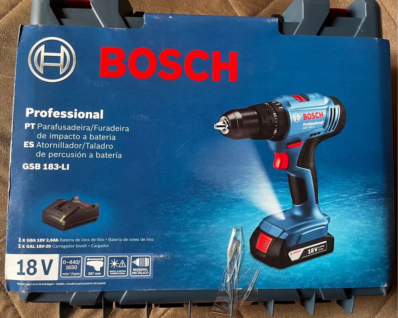 Furadeira de impacto Bosch GSB 183- LI 18V