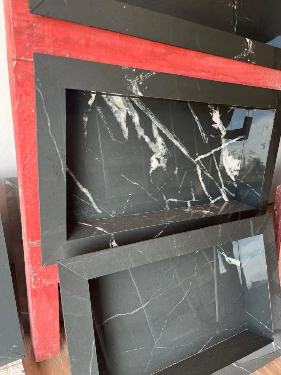 Nichos banheiro box embutir porcelanato  - Foto 3