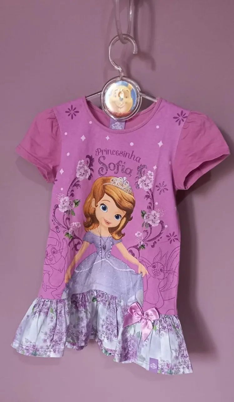 Vestido Princesa Sofia - Tamanho 4