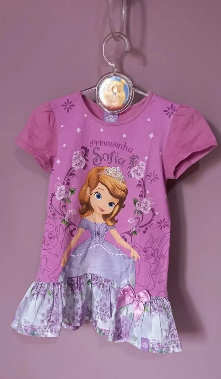 Vestido Princesa Sofia - Tamanho 4