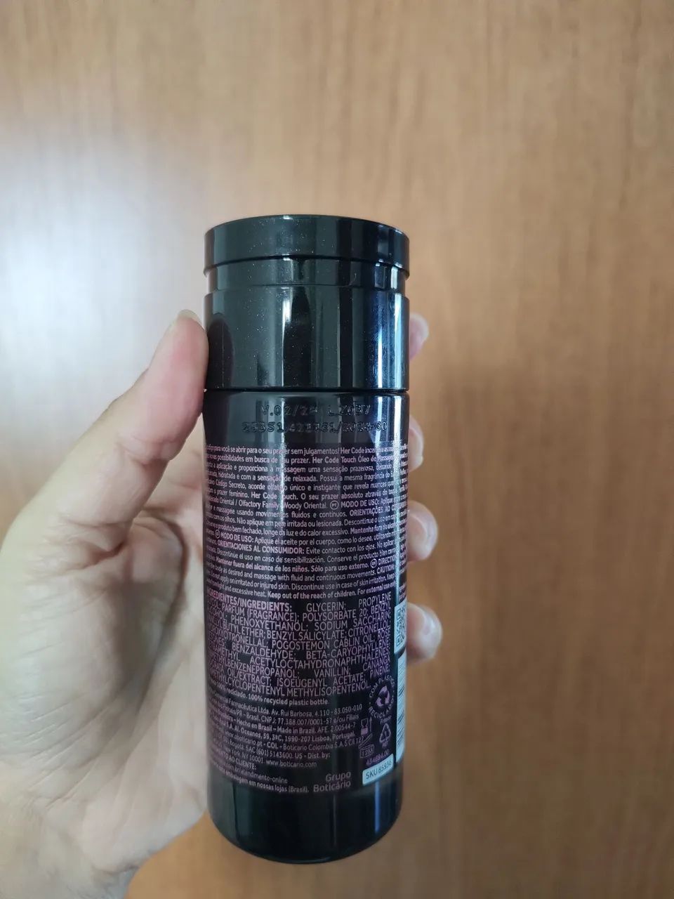 Óleo Corporal Boticário Her Code Touch 150ml - Foto 2