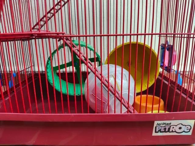 Gaiola Para Hamster 3 Andares Tubo e Casinha e Acessórios - Jel Plast - Foto 6