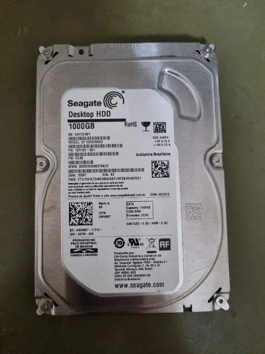 Hd Seagate Desktop Hdd St1000dm003 1er162-501