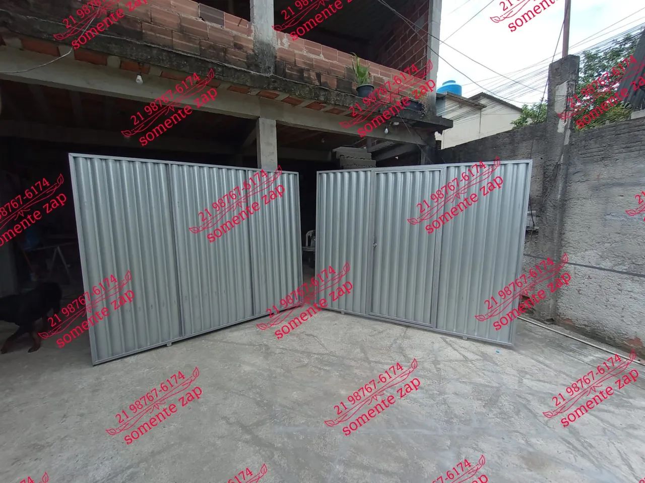 Portão garagem de Aço Galvanizado 2,10 x 3,00 PROMOÇÃO $1550 pague na entrega  - Foto 2