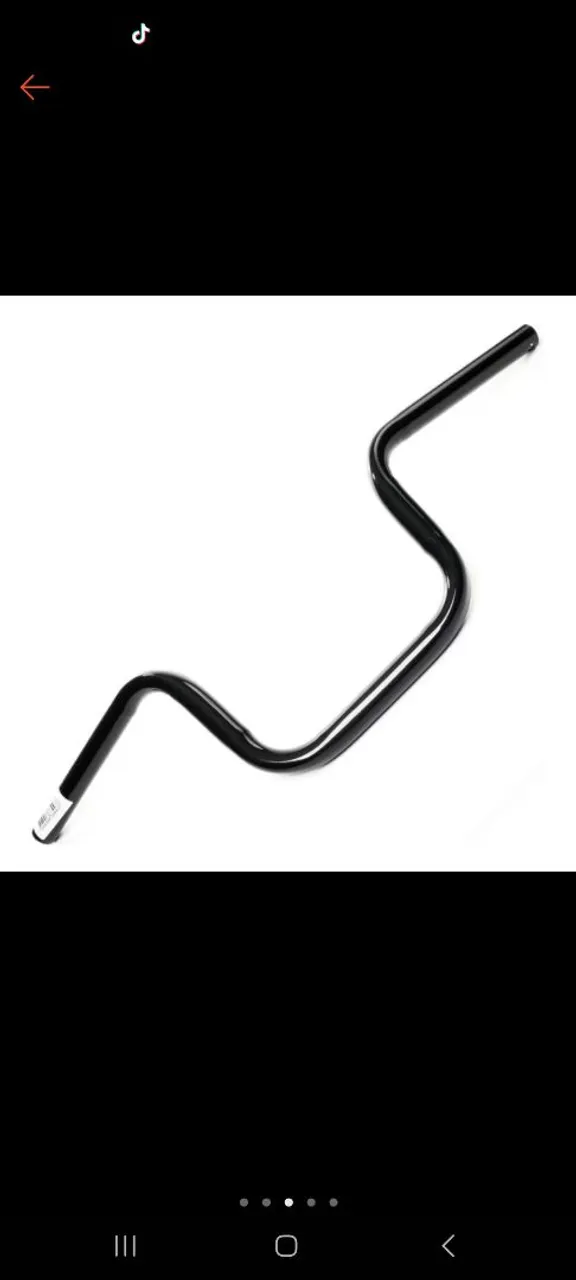 Guidão Tipo Moto Cg Titan retro + Manoplas para bike bicicleta aro 20 24 26