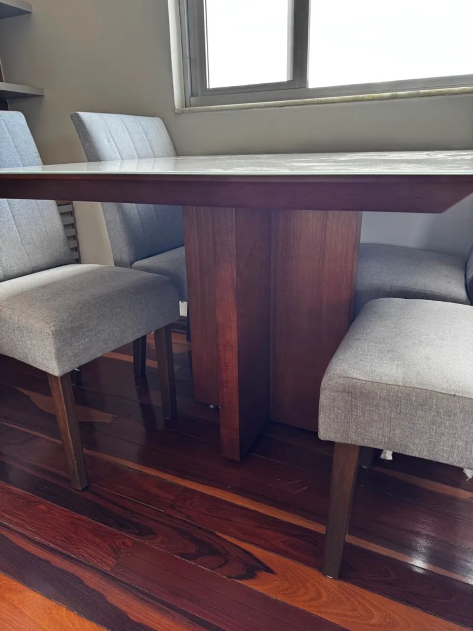 Mesa de Jantar em Vidro laqueado Off White - Foto 4