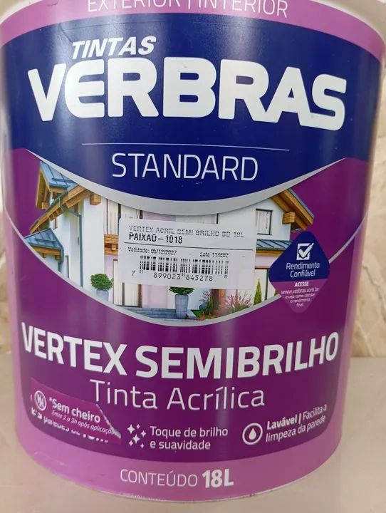 Tinta Acrílica Verbras Semi Brilho 18L - Foto 3