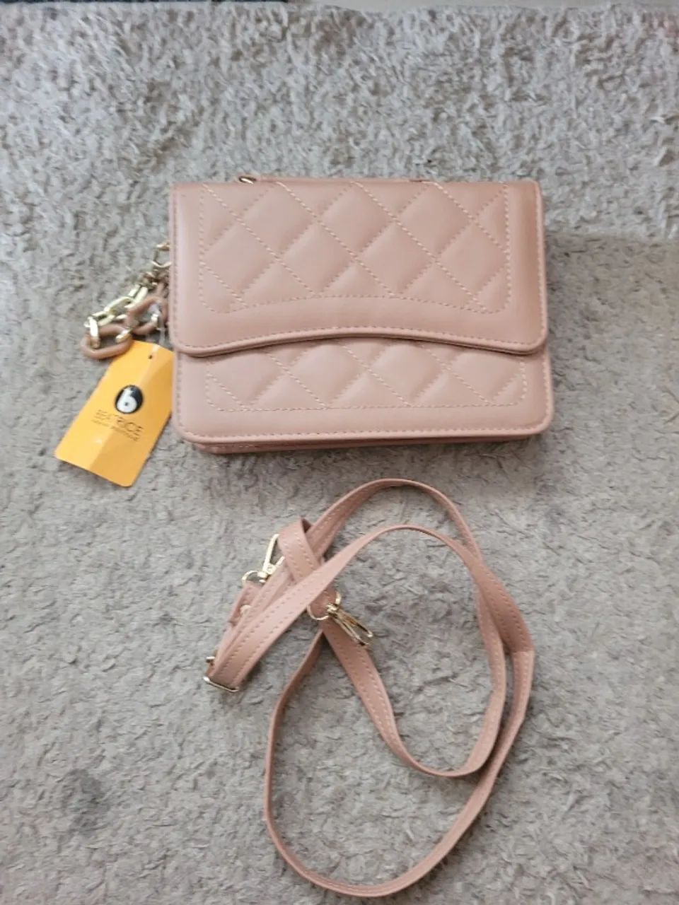 Bolsa de ombro , transversal, alça de mão 