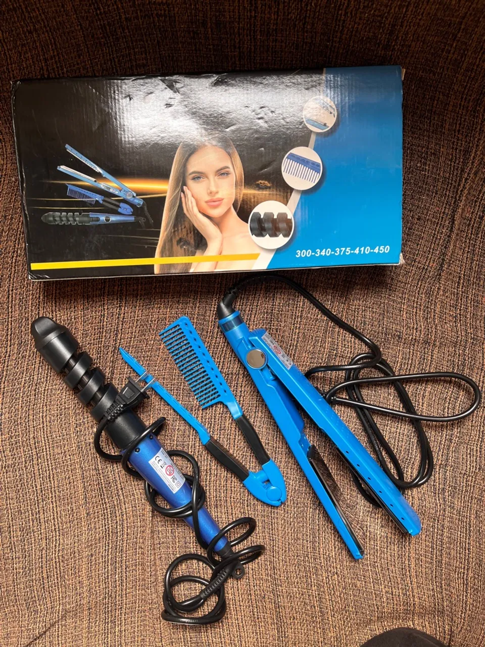 Kit de chapinha e modelador de cachos