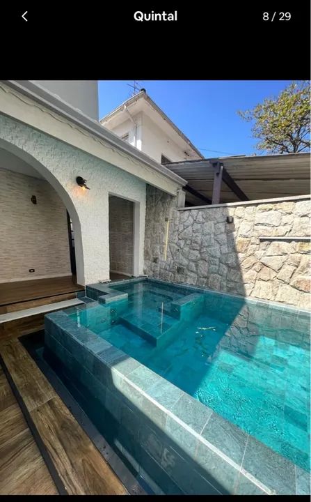 Casa com piscina e churrasqueira para locação em Santos  - Foto 2