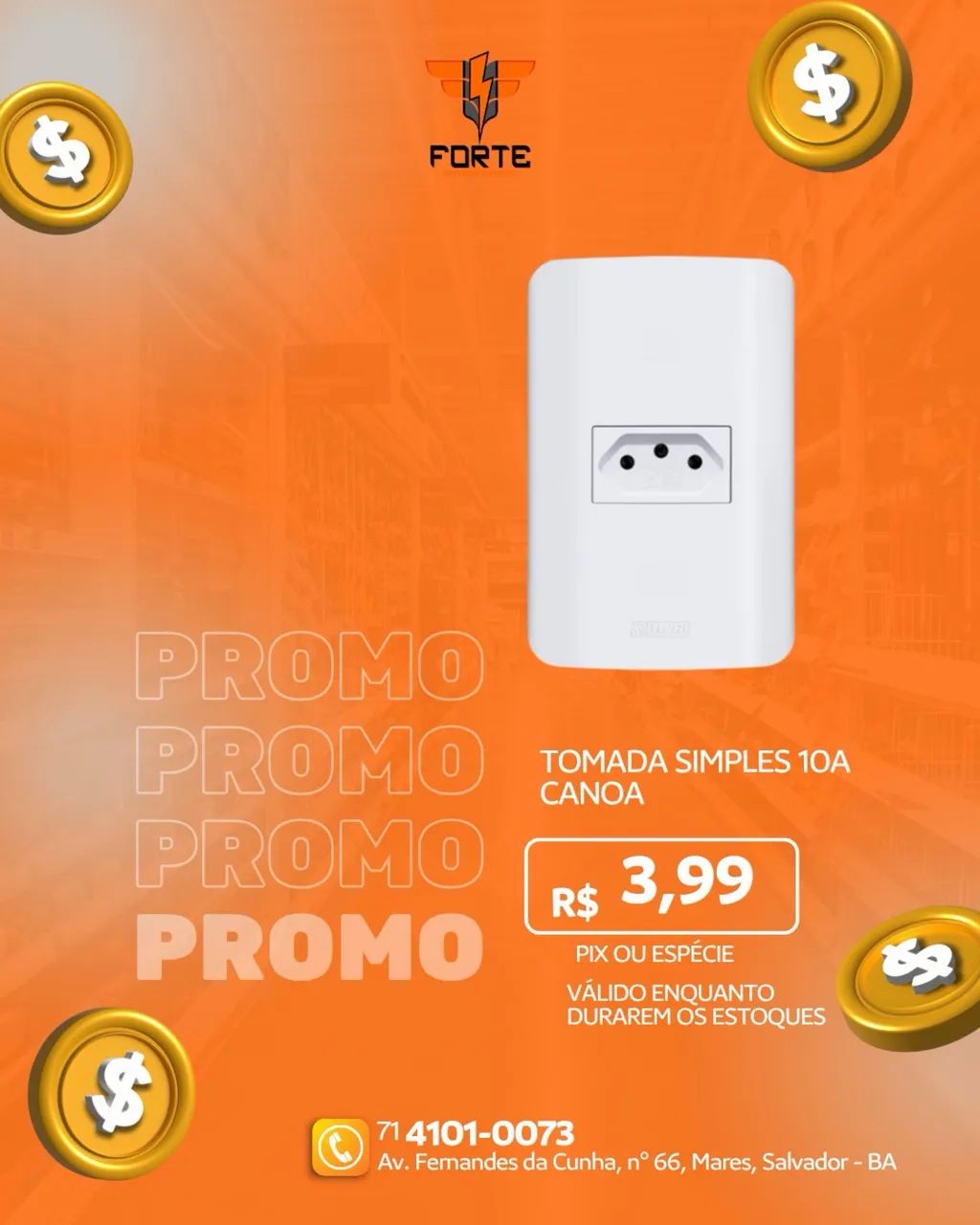 Tomada simples canoa 10A65137996456963120