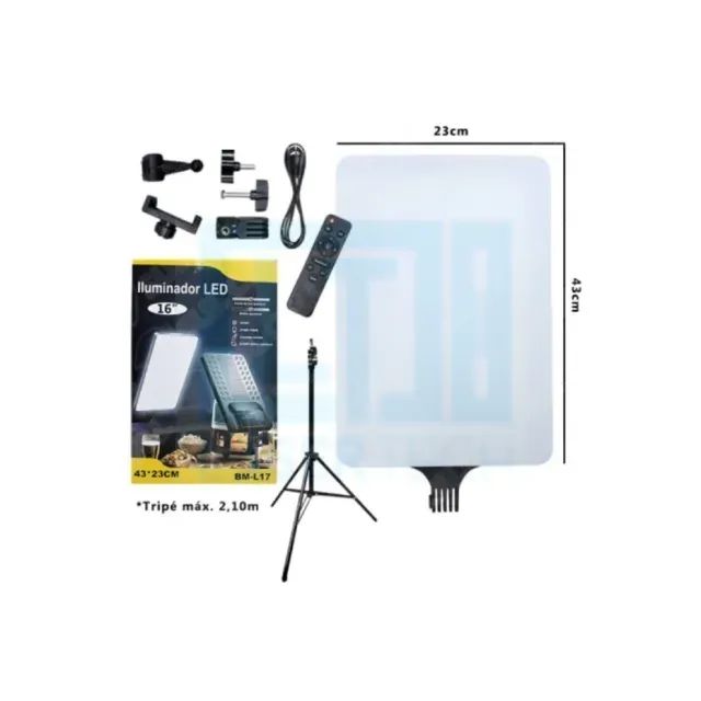 RING LIGHT LED RETANGULAR 16" BM-L17 B-MAX