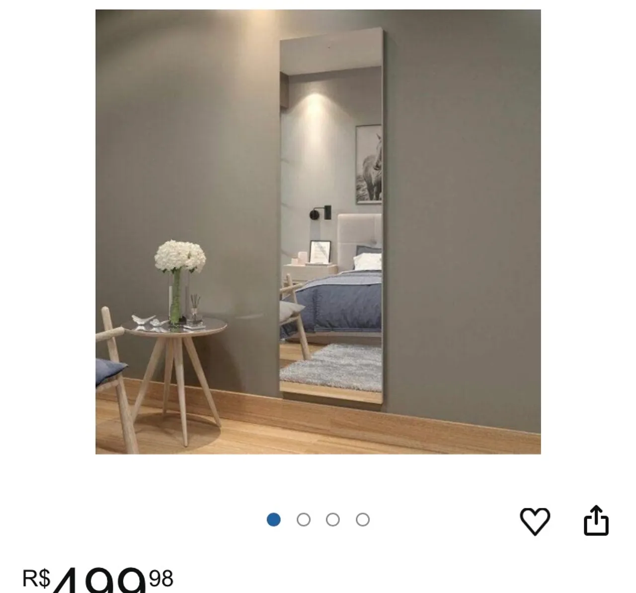 Espelho de Parede Decorativo - 2mtx60 de Altura