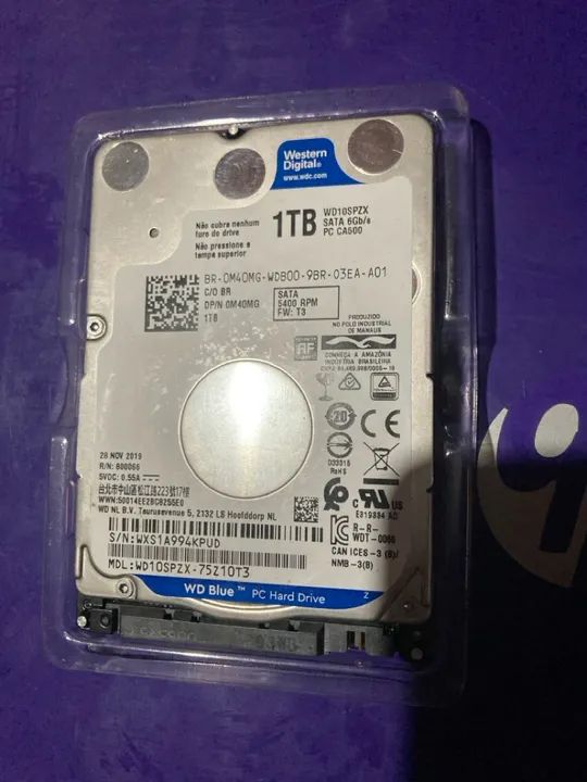 HD Western Digital Blue 1TB SATA 6Gb/s