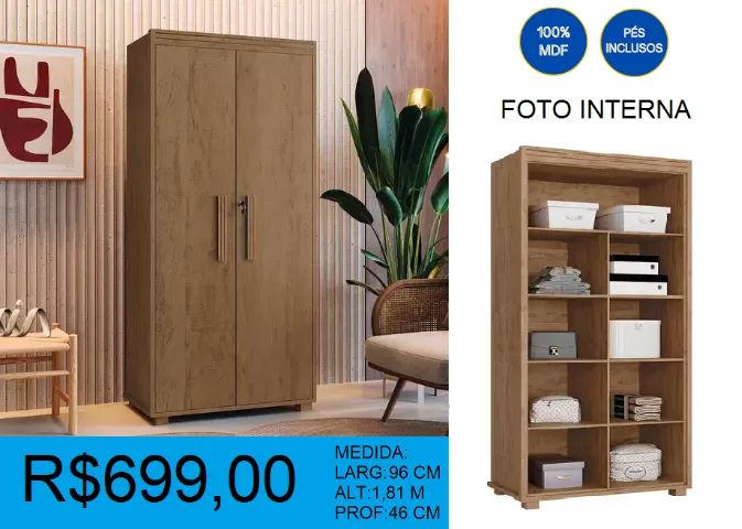 Armário multi funcional reforçado - a pronta entrega 