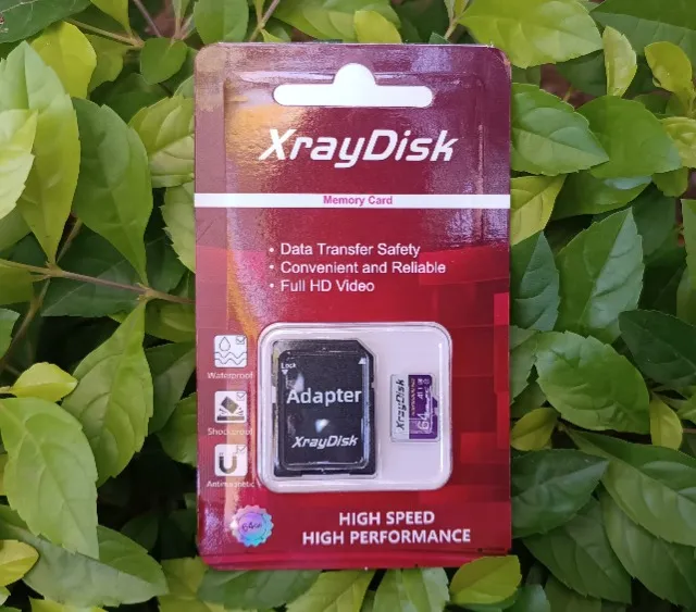 Cartão de Memória 64gb Micro Sd Xraydisk Com Adaptador