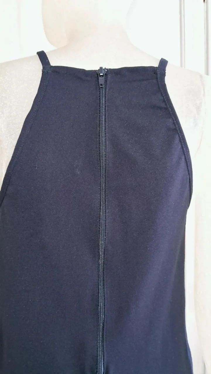Vestido longo preto e rosa lindalara tam g  - Foto 3