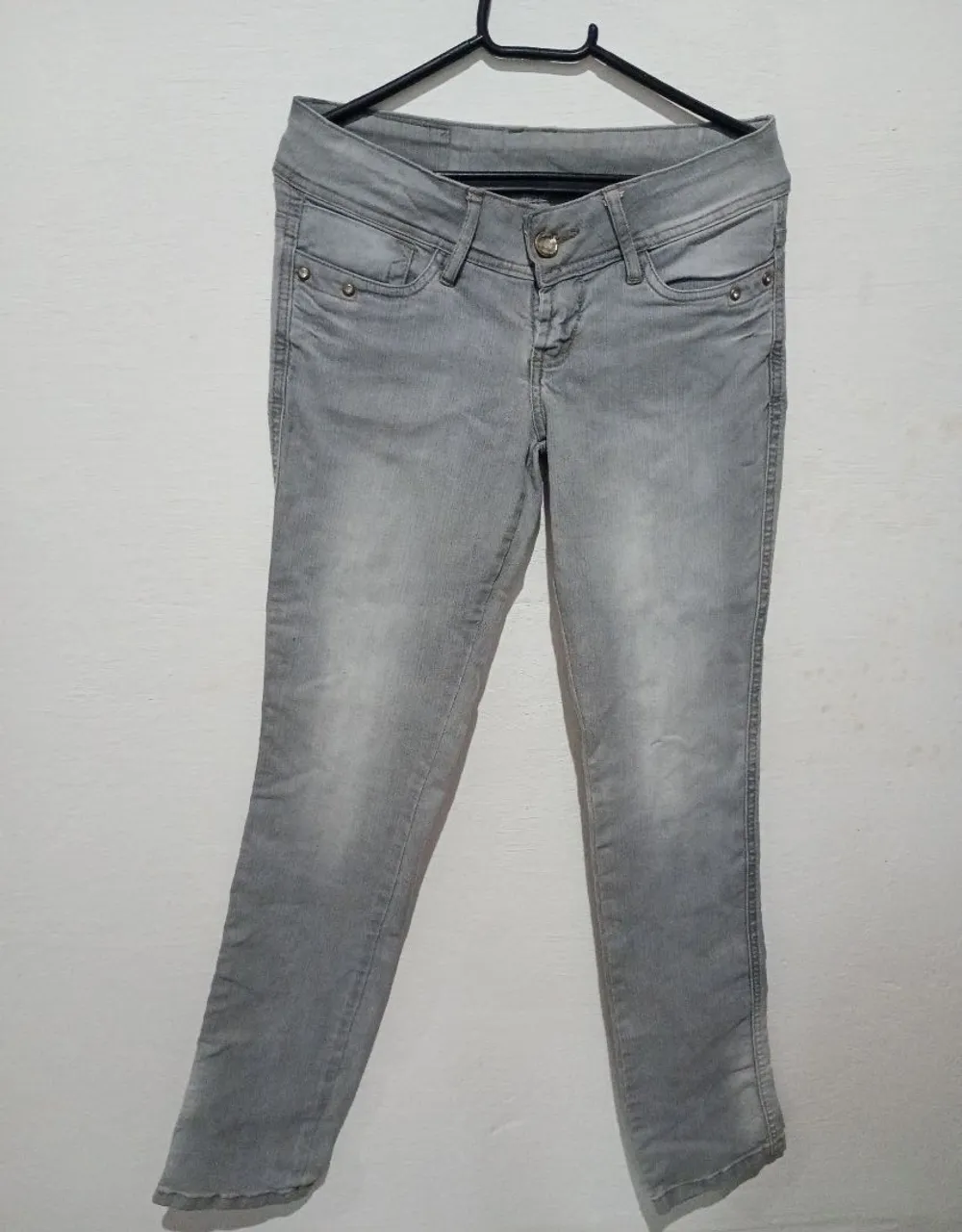 Calça Jeans Cinza - Tamanho 40
