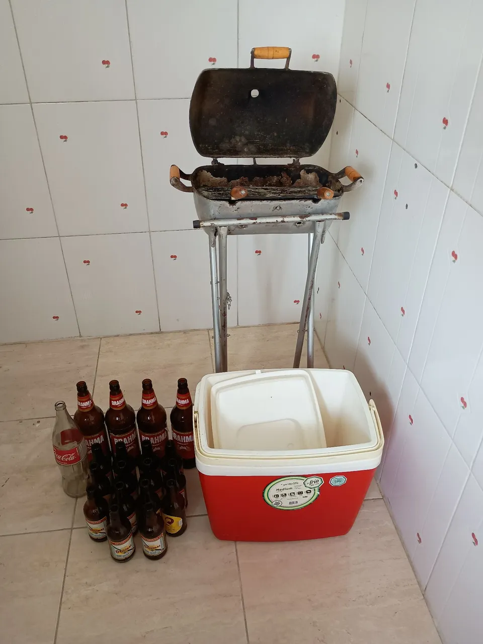 Churrasqueira portátil + kit completo