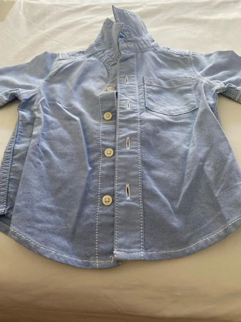 Camisa Manga Longa Bebê - Tamanho P 9 meses