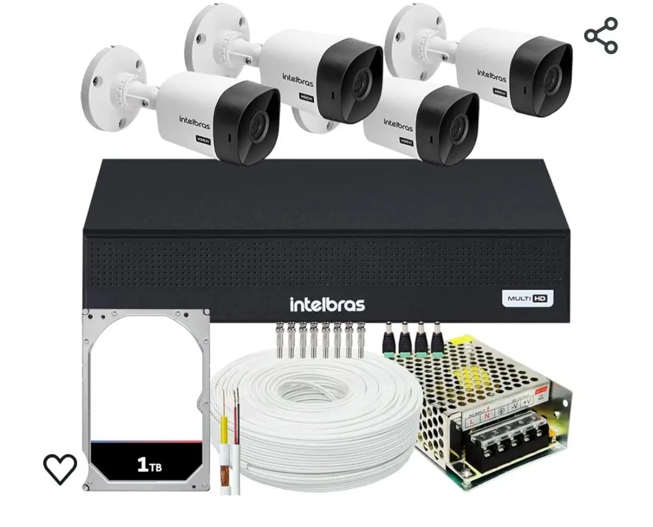 Kit de câmera intelbras residencial em promoção confira  - Foto 2