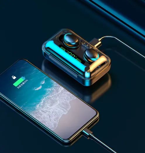 Fones TWS F9 Display LED, À Prova D' Água - Foto 3