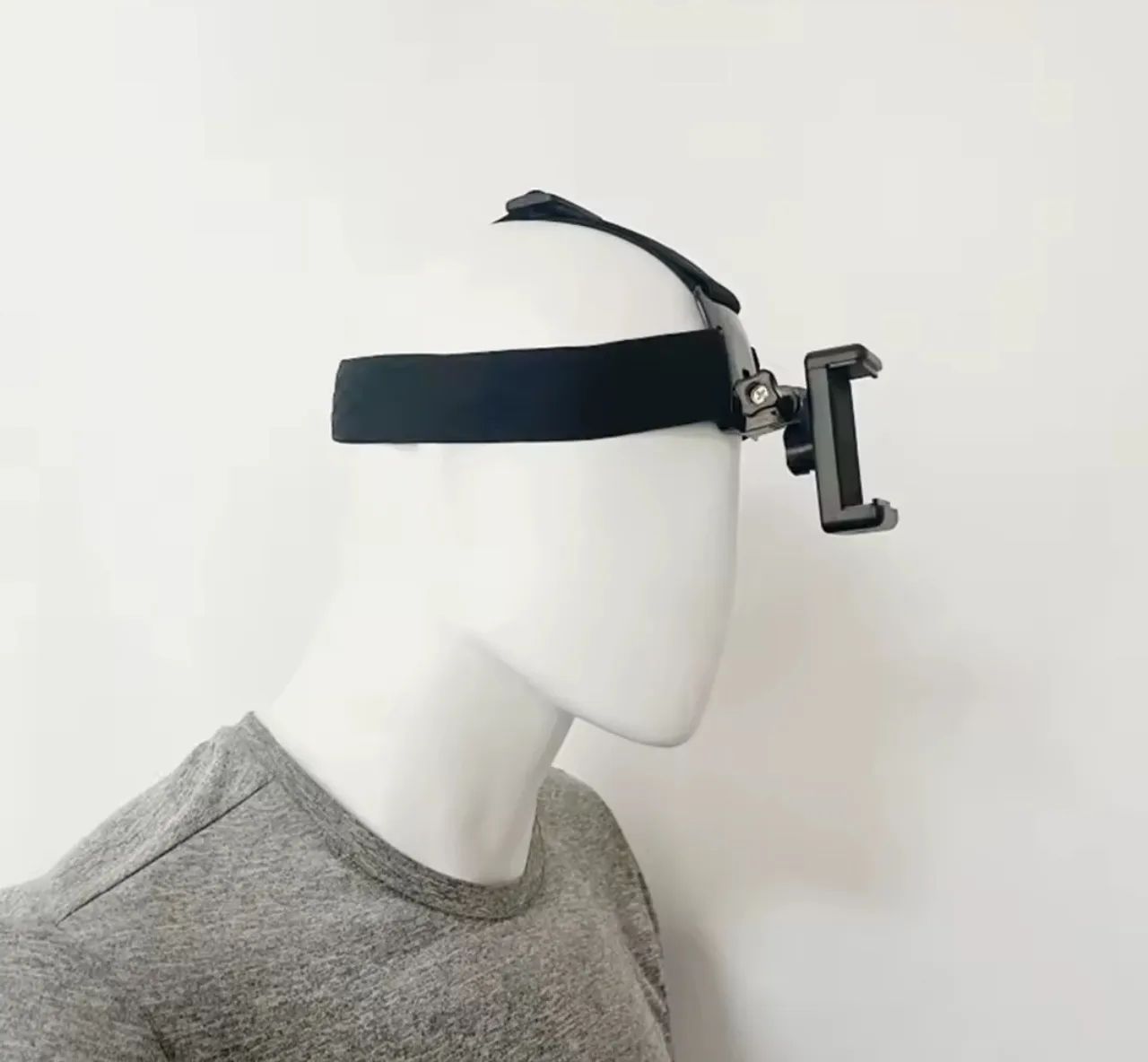 Cinta de cabeça com adaptador para celular 