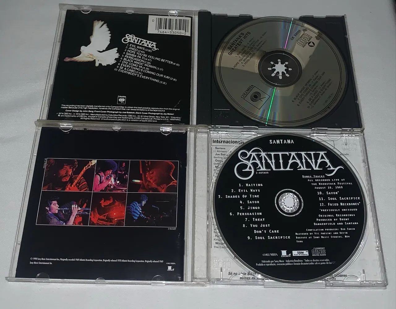 Cd Santana o primeiro ou o Gratest Hits impecáveis  - Foto 3