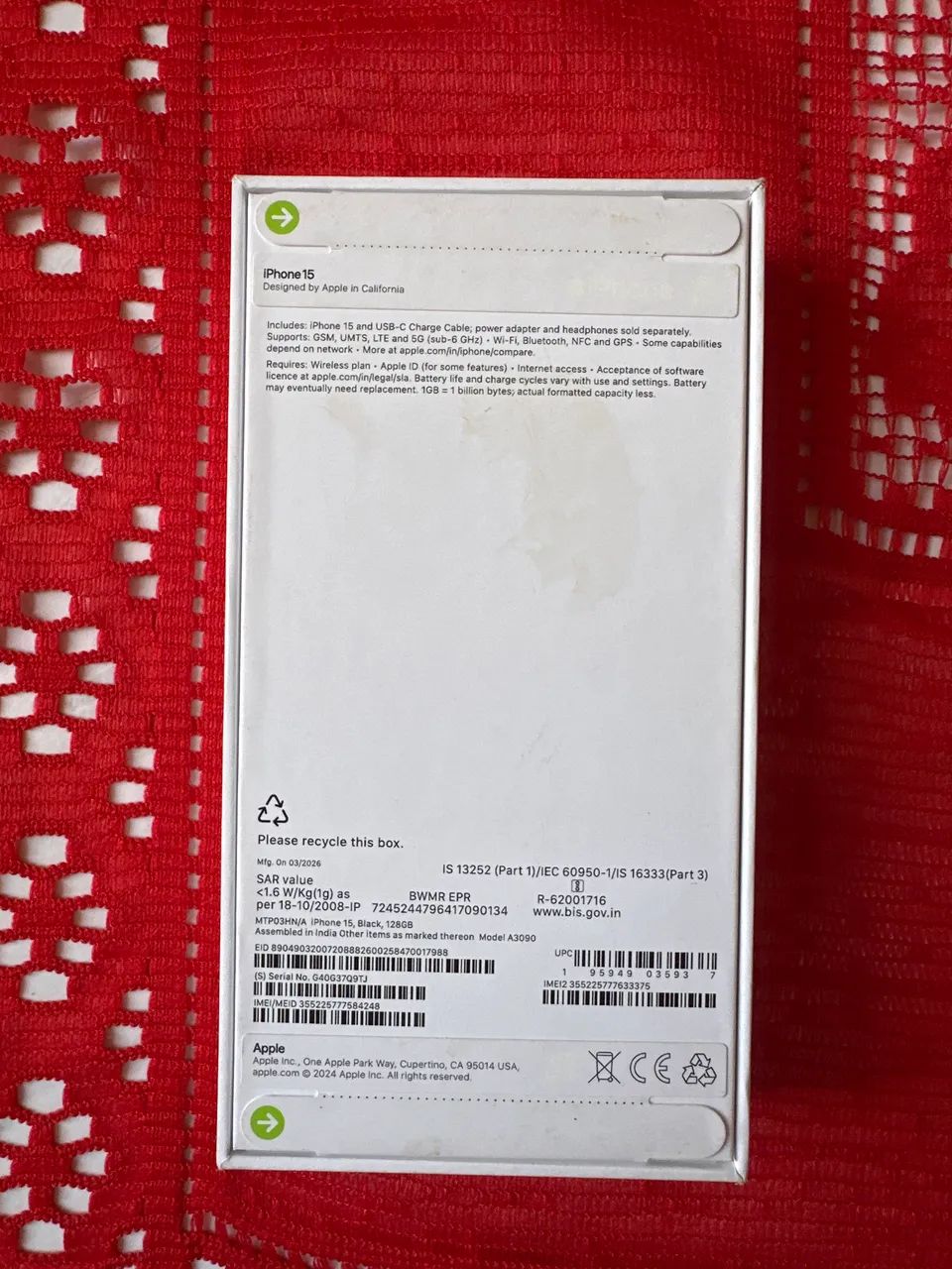 iPhone 15 | 128G | Preto | Lacrado Urgente  - Foto 2