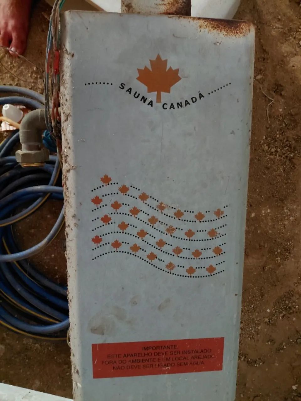 Sauna canadense a gas