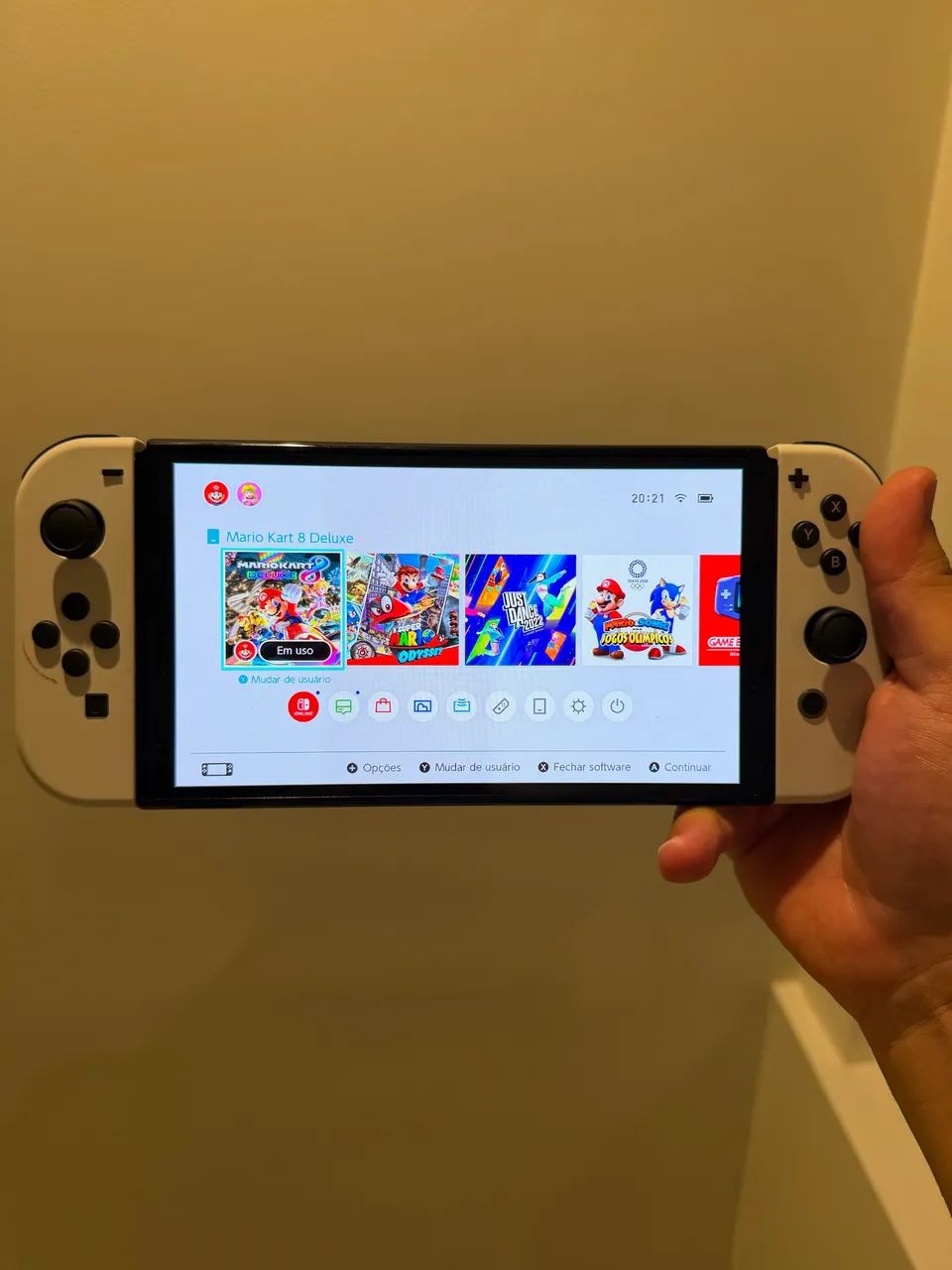 Nintendo Switch Oled Branco 64gb - Foto 2